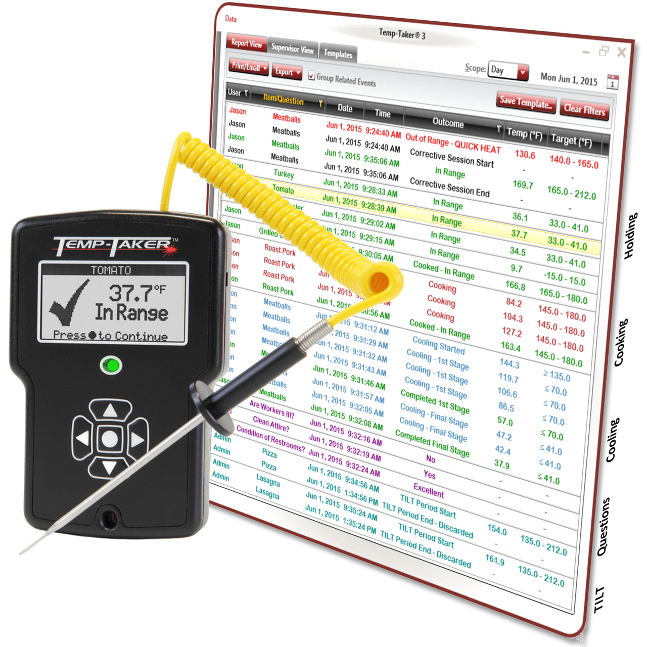 AUTOMATING HACCP PLANS SINCE 2006 Temp-Taker® 4 takes HACCP management to a whole new level by enhancing food safety while minimizing human errors. Stop handwriting temperatures and checklists and start utilizing the power of Temp-Taker® 4.