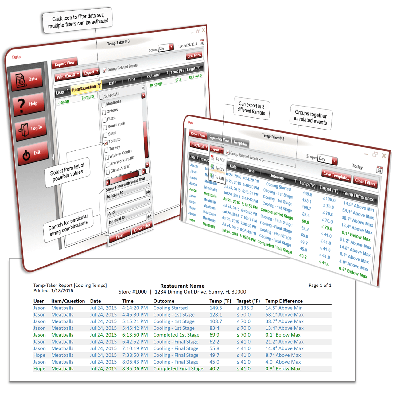 AUTOMATING HACCP PLANS SINCE 2006 Temp-Taker® 4 takes HACCP management to a whole new level by enhancing food safety while minimizing human errors. Stop handwriting temperatures and checklists and start utilizing the power of Temp-Taker® 4.
