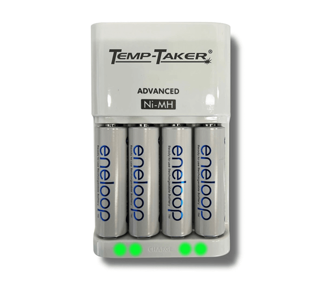 The Temp-Taker Charging Station offers optimal performance with its high capacity, rechargeable batteries. Perfect for heavy-use environments, each station comes with 4 AA rechargeable batteries and an easy-to-use charging station. Get the most out of your battery life with this reliable and efficient charging station.