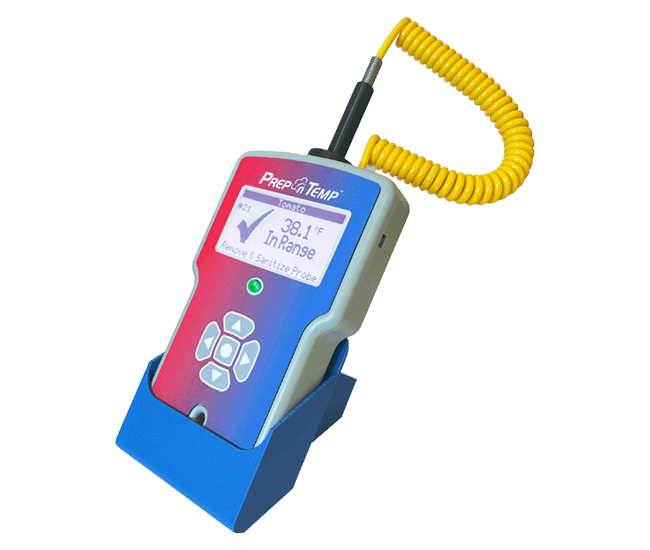 Temp-Taker BLUE Stand | Ensure your Temp-Taker stays safe and secure with our essential Temp-Taker stand. Guard against accidental damage and elevate your device off the counter for added protection.
