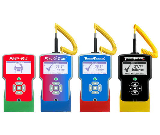 Ensure your handheld unit stays safe and secure with our essential stand. Guard against accidental damage and elevate your device off the counter for added protection. For use with our handheld units: Temp-Taker, Prep-Pal or Prep-N-Temp