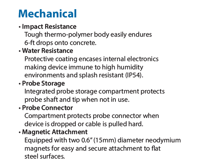 specs Temp-Taker® 7 takes HACCP management to a whole new level by enhancing food safety while minimizing human errors. Wireless Bluetooth technology delivers the results instantly and generates clear, detailed records that are electronically accessible a