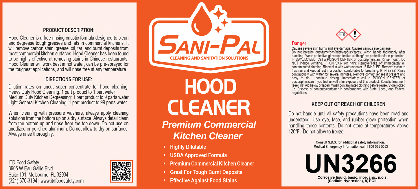 Hood Cleaner – Heavy Duty Kitchen Degreaser