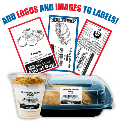 Add logos and images to labels - Prep-Pal Direct Thermal Food Prep Label