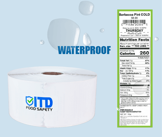 Continuous Waterproof Premium Peel Label-White BOPP - LB-0906