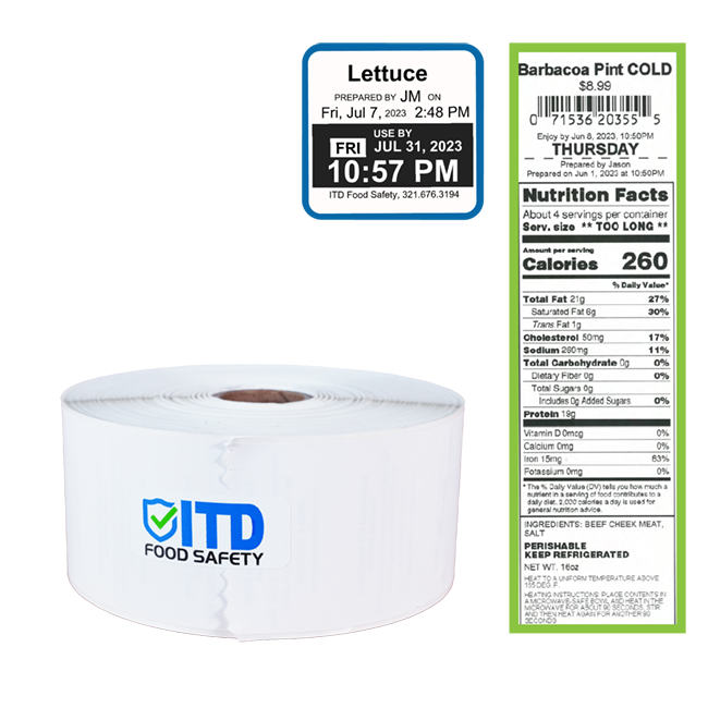 Continuity Label Continuous Label with Removable Adhesive