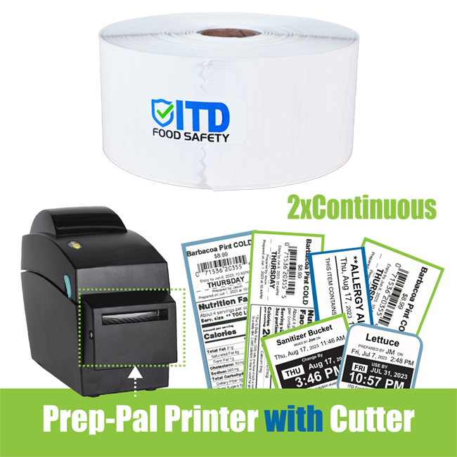 Continuous Label with Removable Adhesive