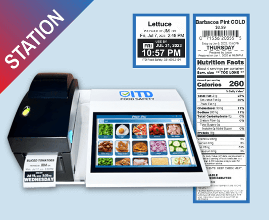 The Automated Food Rotation Manager eliminates messy, handwritten labels, smeared ink, and improperly labeled food. The Prep-Pal™ 7 is the perfect hardware and software solution for any kitchen!
