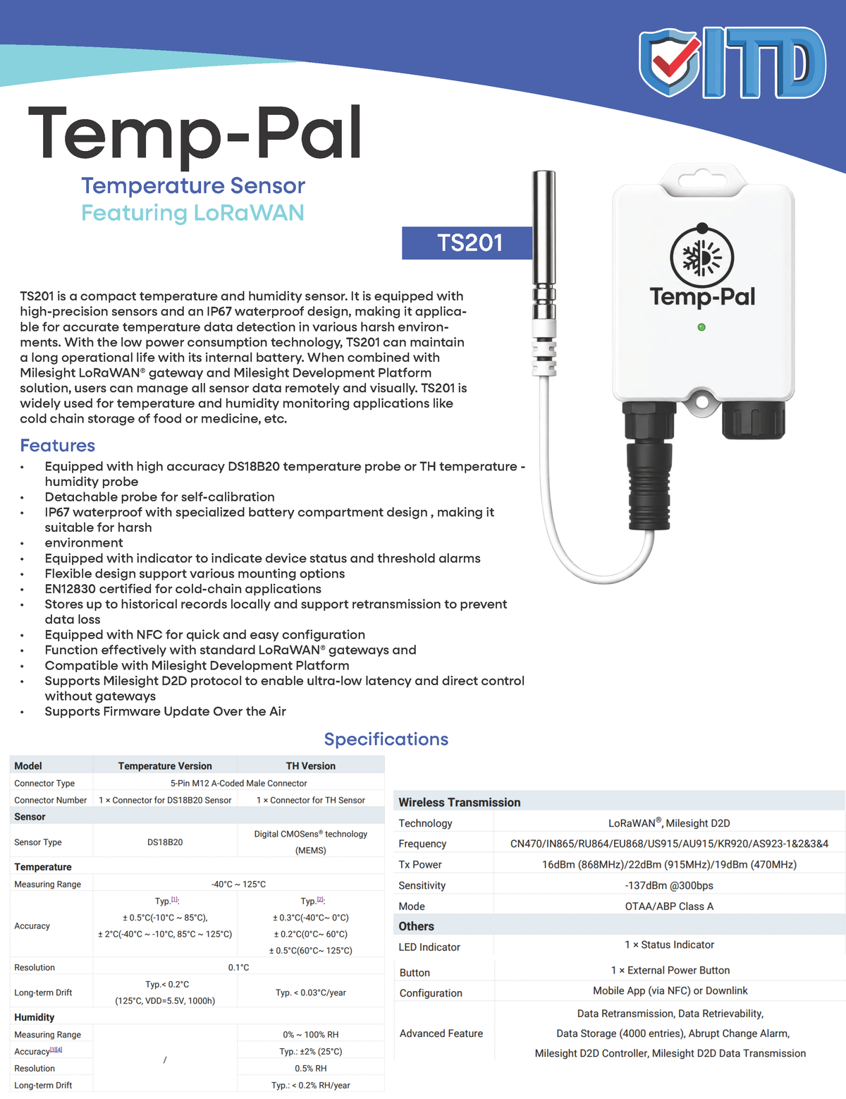 Temp-Pal Probe Sensor