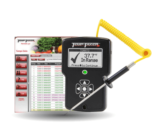 Temp-Taker® 4 takes HACCP management to a whole new level by enhancing food safety while minimizing human errors. Stop handwriting temperatures and checklists and start utilizing the power of Temp-Taker® 4. AUTOMATING HACCP PLANS SINCE 2006 