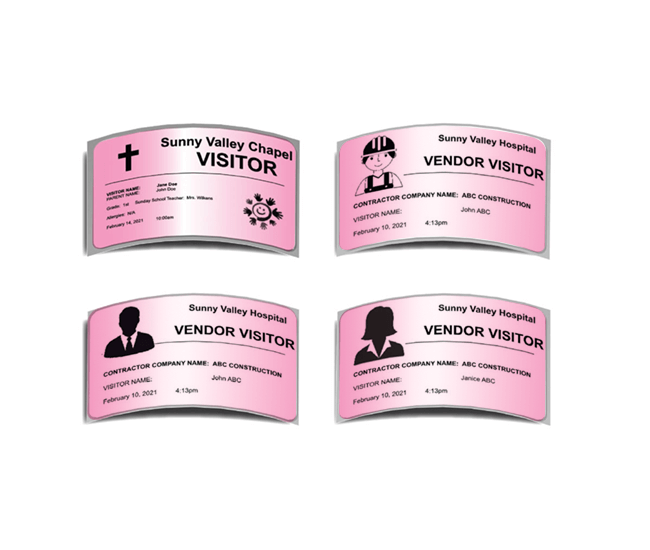 2.3125" x 4" Permanent Food Safety Labels.  300 Labels/Roll-Pink | Food Safety